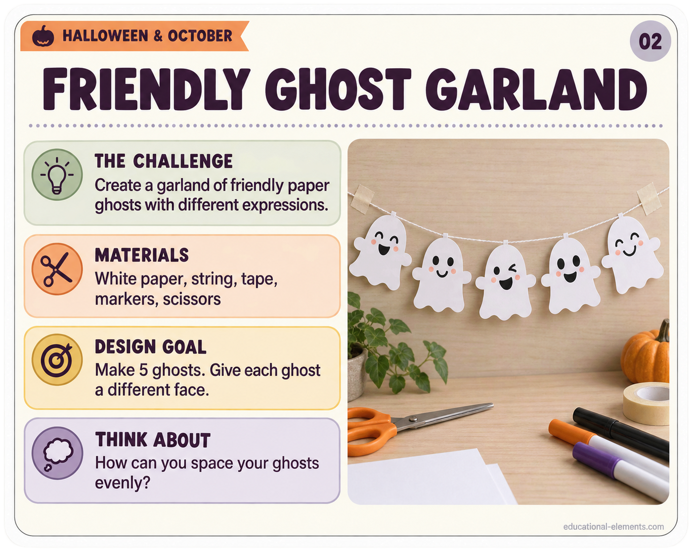 Friendly Ghost Garland